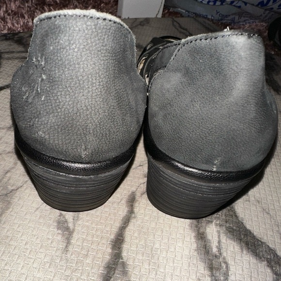 Fly London Black Wedge Sandals 39 8 8.5 vacation spring summer - Picture 7 of 10